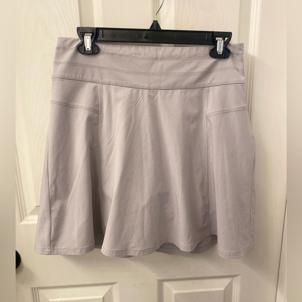 Athleta Soft Gray Skater Skirt